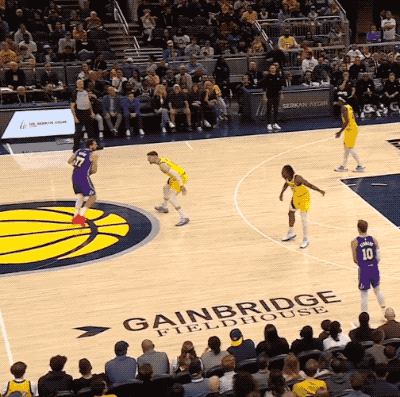 湖人险胜步行者 詹姆斯23+9+9东契奇43分追平哈登