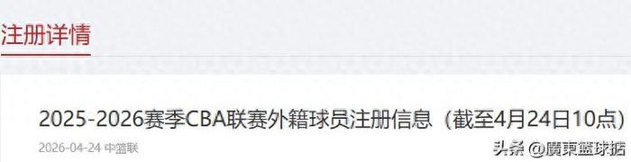 CBA季后赛外援名单大变动 四队紧急调整引关注